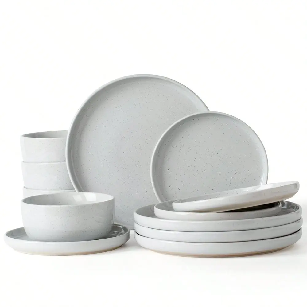 12 Pieces Dinnerware Sets, Dishes Set For 4, Plates And Bowls Set, Perfect For Your Friend For Housewarming, Thanksgiving, Chri
12 Pieces Dinnerware Sets, Dishes Set For 4, Plates And Bowls Set, Perfect For Your Friend For Housewarming, Thanksgiving, Chri