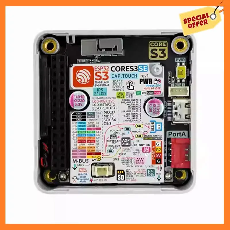 AD08-Для контроллера M5stack Cores3 SE Iot без батареи, комплект для выдачи ESP32
AD08-Для контроллера M5stack Cores3 SE Iot без батареи, комплект для выдачи ESP32