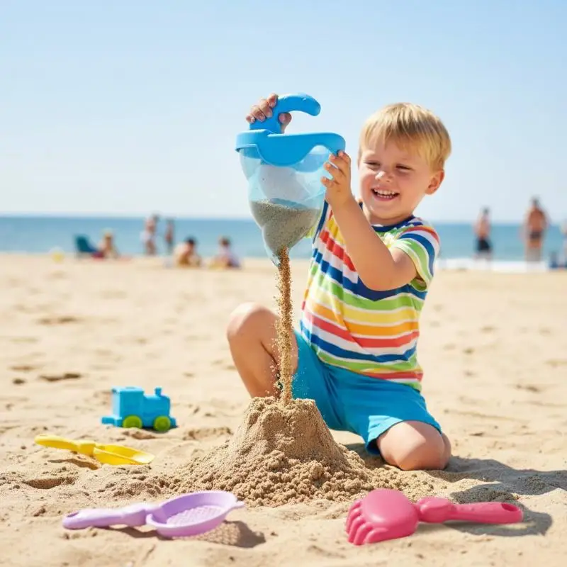 5Pcs Toddler Beach Sand Play Tools Lightweight Portable Outdoor Family Sand Game Toys for Summer Camping Activities
5Pcs Toddler Beach Sand Play Tools Lightweight Portable Outdoor Family Sand Game Toys for Summer Camping Activities