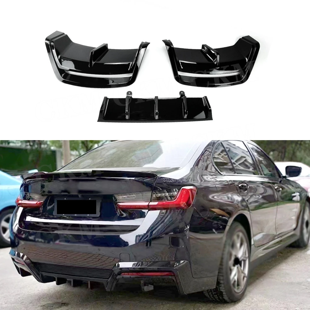 Car Rear Bumper Diffuser Rear Side Splitters Spoiler Lip Rear Bumper Protector For BMW I3 22 Models Glossy Black Car Accessories
Car Rear Bumper Diffuser Rear Side Splitters Spoiler Lip Rear Bumper Protector For BMW I3 22 Models Glossy Black Car Accessories