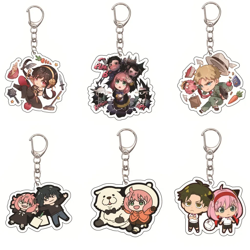 55MM Anime SPY×FAMILY Keychain Anya Forger Loid Forger Yor Forger Becky Blackbell Bond Forger Keychain Christmas Gifts
55MM Anime SPY×FAMILY Keychain Anya Forger Loid Forger Yor Forger Becky Blackbell Bond Forger Keychain Christmas Gifts