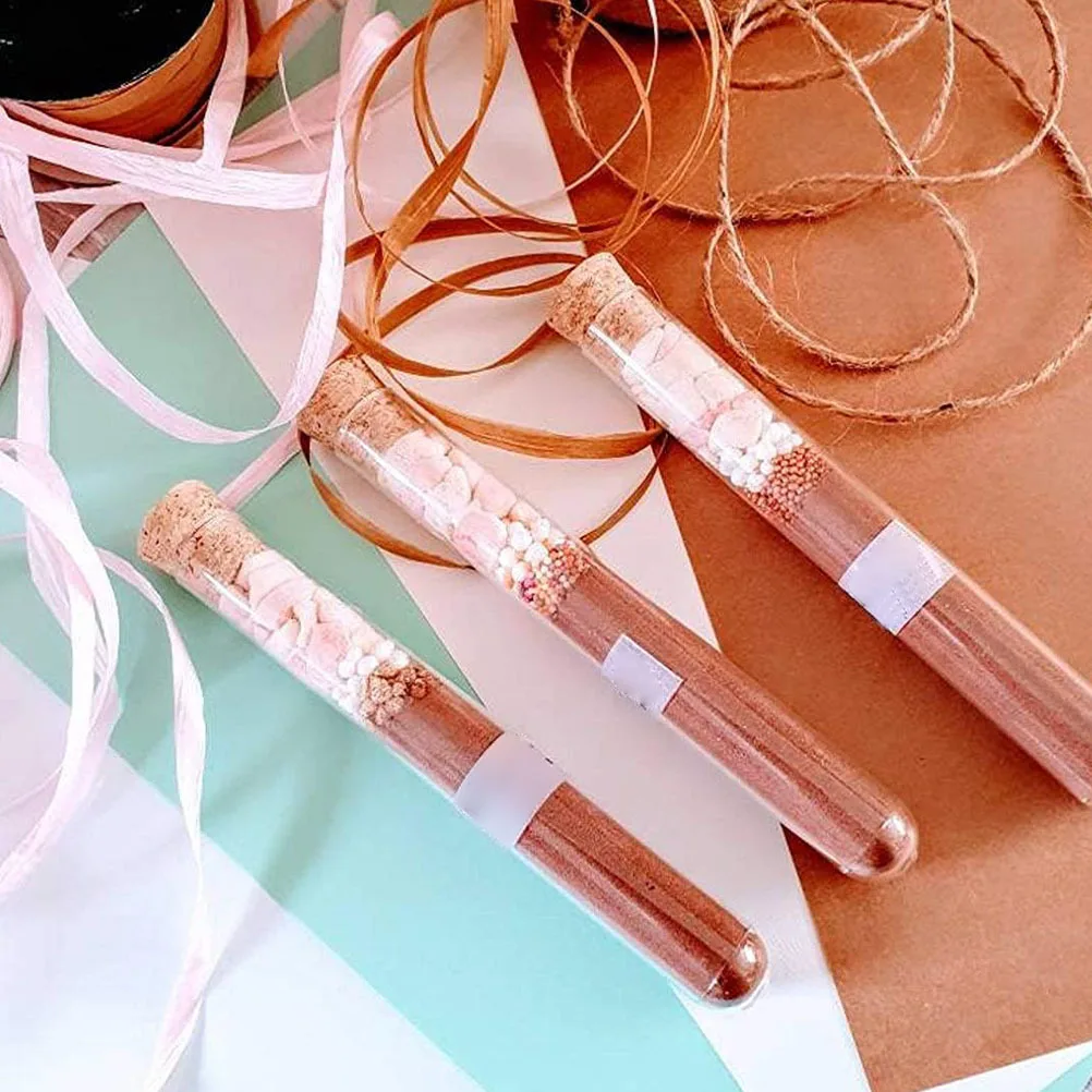 24pcs Clear Plastic Test Tubes With Wooden Cork For Diy Craft Storage Moistureproof Reusable Scientific Experiment Lab Organizer
24pcs Clear Plastic Test Tubes With Wooden Cork For Diy Craft Storage Moistureproof Reusable Scientific Experiment Lab Organizer