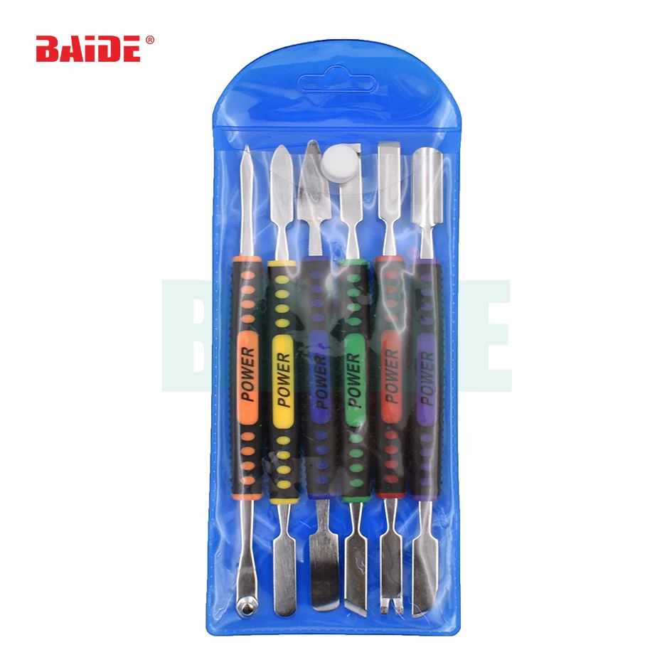 6pcs/Set Dual Ends Metal Spudger Set for iPhone iPad Tablet Mobile Phone Prying Opening Repair Tool Kit Hand Tool Set 20set/lot
6pcs/Set Dual Ends Metal Spudger Set for iPhone iPad Tablet Mobile Phone Prying Opening Repair Tool Kit Hand Tool Set 20set/lot