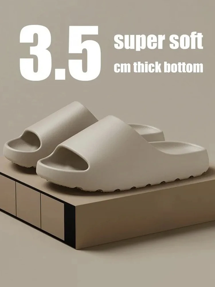 Coconut Slippers Cloud Thick-soled Sandals Summer Fashion Soft Bottom Beach Men Slippers Women's Sandals  EVA Slides