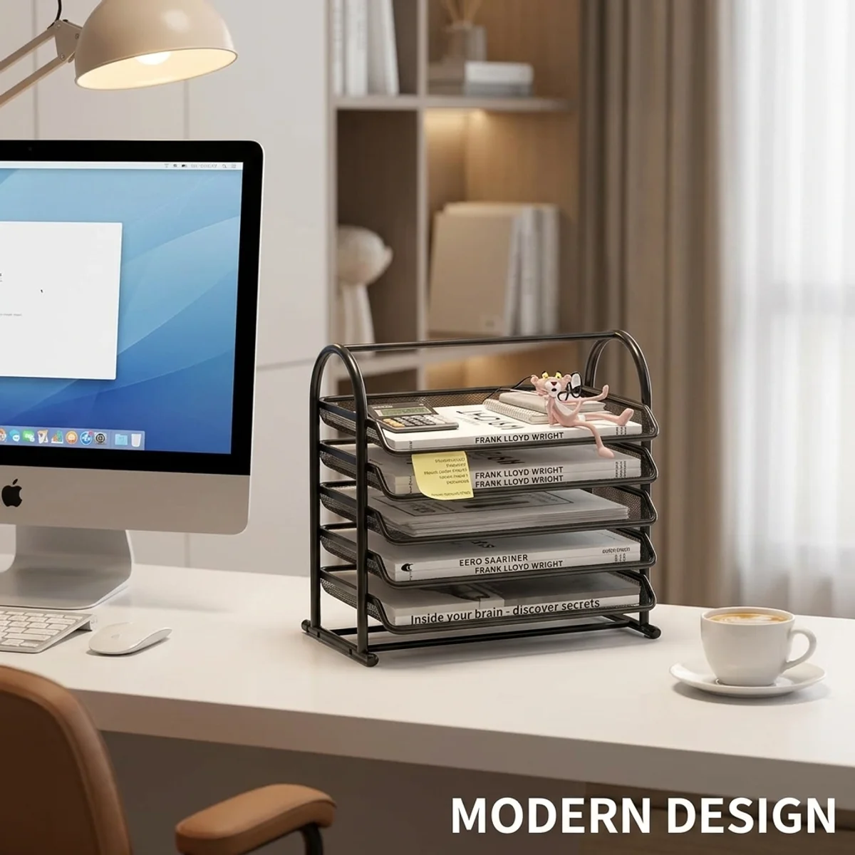 Premium Black Mesh File Holder – Large Capacity Desktop Letter Tray,Rustproof Metal,Thick Base,for Office&Home Organization
Premium Black Mesh File Holder – Large Capacity Desktop Letter Tray,Rustproof Metal,Thick Base,for Office&Home Organization