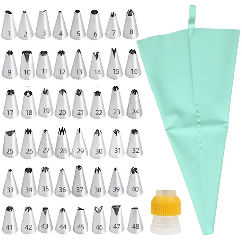 8/14/26/50Pcs Stainless Steel Nozzle Set Cupcake Cream Icing Piping Nozzle Tip TPU Pastry Bags Cake Baking Decorating Tools
8/14/26/50Pcs Stainless Steel Nozzle Set Cupcake Cream Icing Piping Nozzle Tip TPU Pastry Bags Cake Baking Decorating Tools