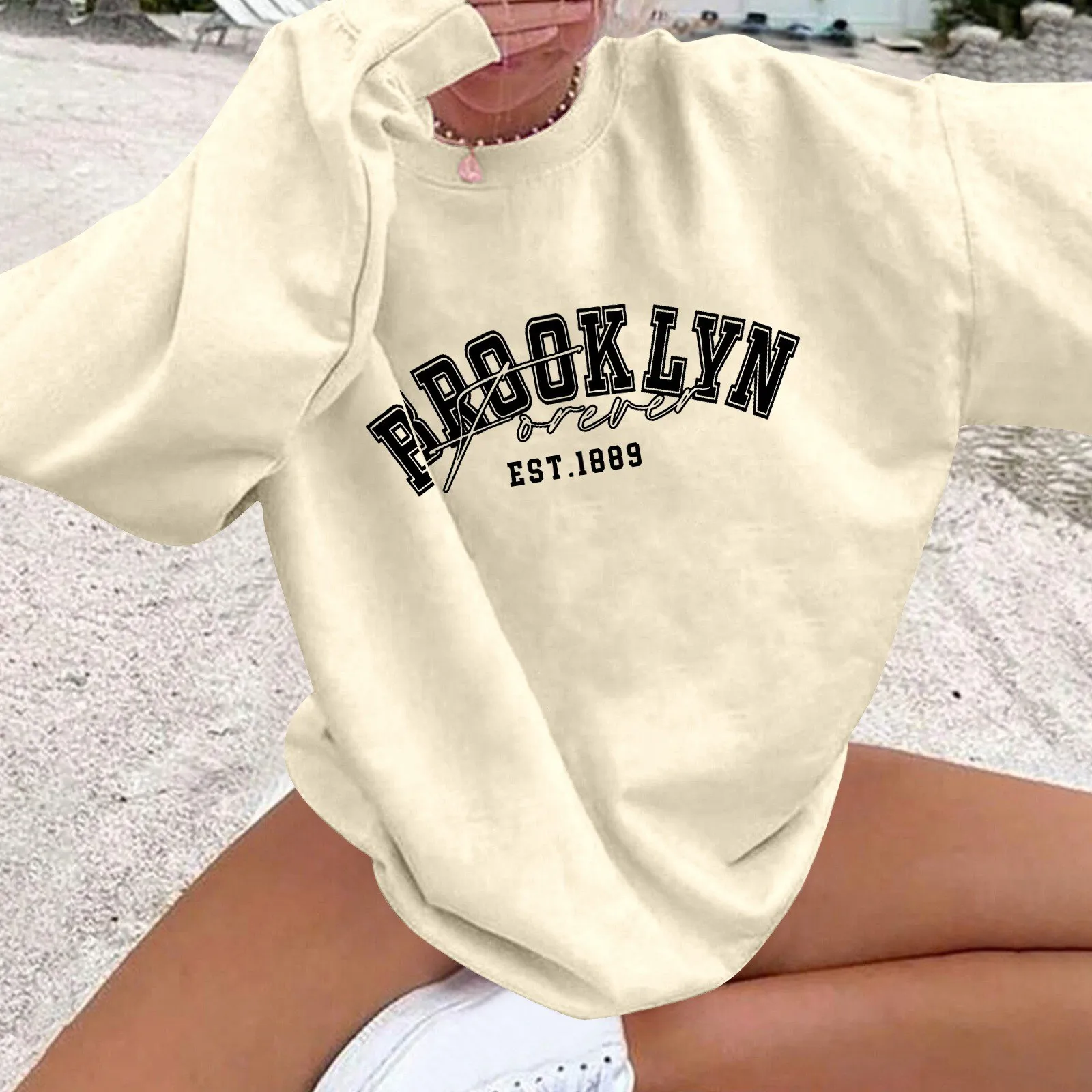 Women'S Loose Thin Fleece Letter Printed Casual Hoodie Round Neck Long Sleeve Loose Comfortable Hoodie Casual All-In-One Hoodie
Women'S Loose Thin Fleece Letter Printed Casual Hoodie Round Neck Long Sleeve Loose Comfortable Hoodie Casual All-In-One Hoodie
