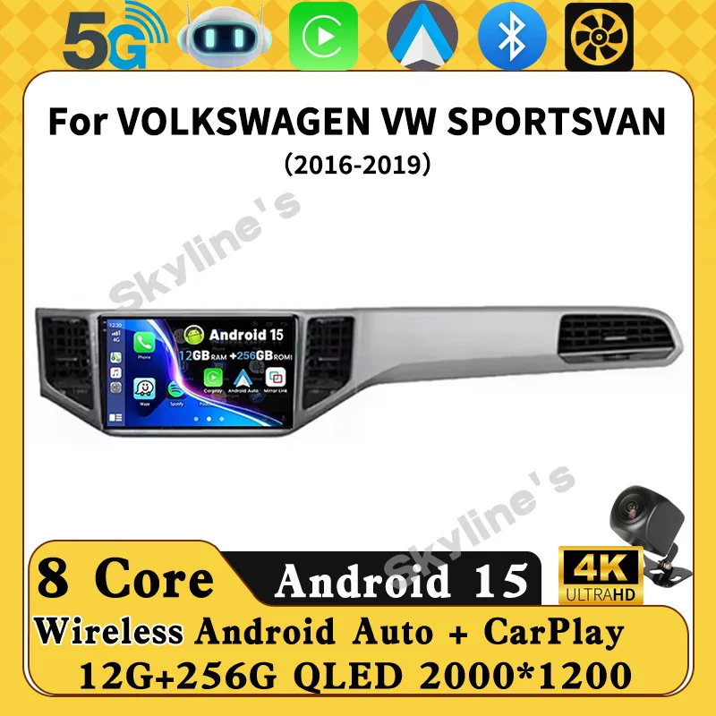 Radio Carplay For VOLKSWAGEN VW SPORTSVAN 2016-2019 Navigation GPS Android Auto Multimedia Player Stereo 4G Wifi DSP No 2din
Radio Carplay For VOLKSWAGEN VW SPORTSVAN 2016-2019 Navigation GPS Android Auto Multimedia Player Stereo 4G Wifi DSP No 2din