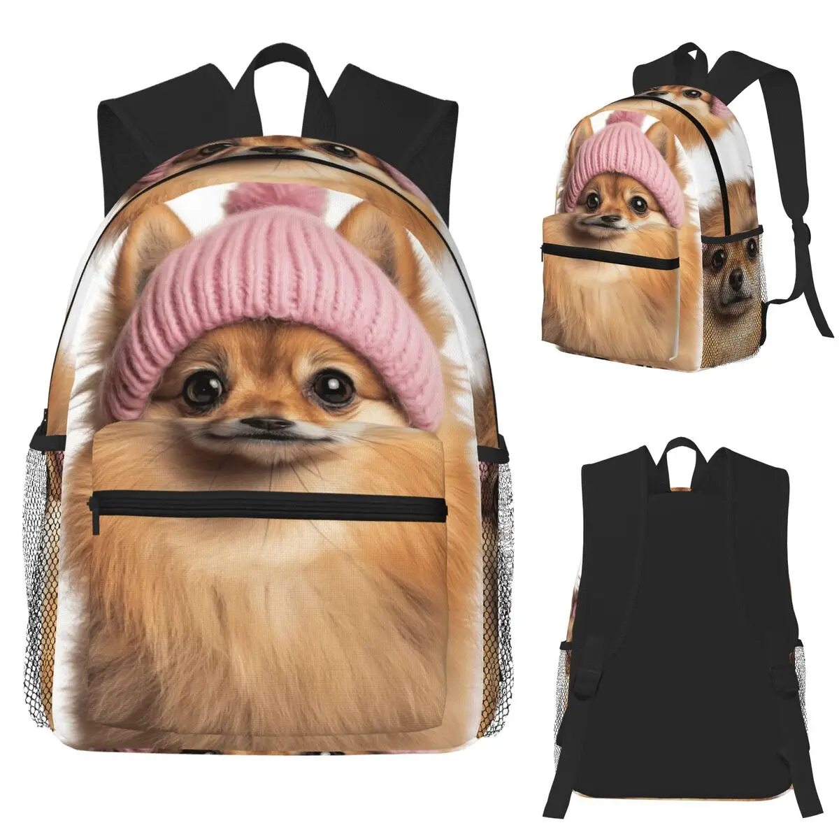 Уютная померанская собака в розовой зимней шапке, модная модная одежда с животными, походный дорожный рюкзак, мужской и женский рюкзак, сумки на плечо
Уютная померанская собака в розовой зимней шапке, модная модная одежда с животными, походный дорожный рюкзак, мужской и женский рюкзак, сумки на плечо