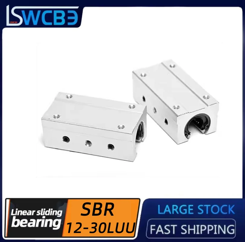 Optical Axis Open Linear Slide Bearing SBR12/16/20/25/30LUU Extended Aluminum Alloy High Precision Interchangeable
Optical Axis Open Linear Slide Bearing SBR12/16/20/25/30LUU Extended Aluminum Alloy High Precision Interchangeable