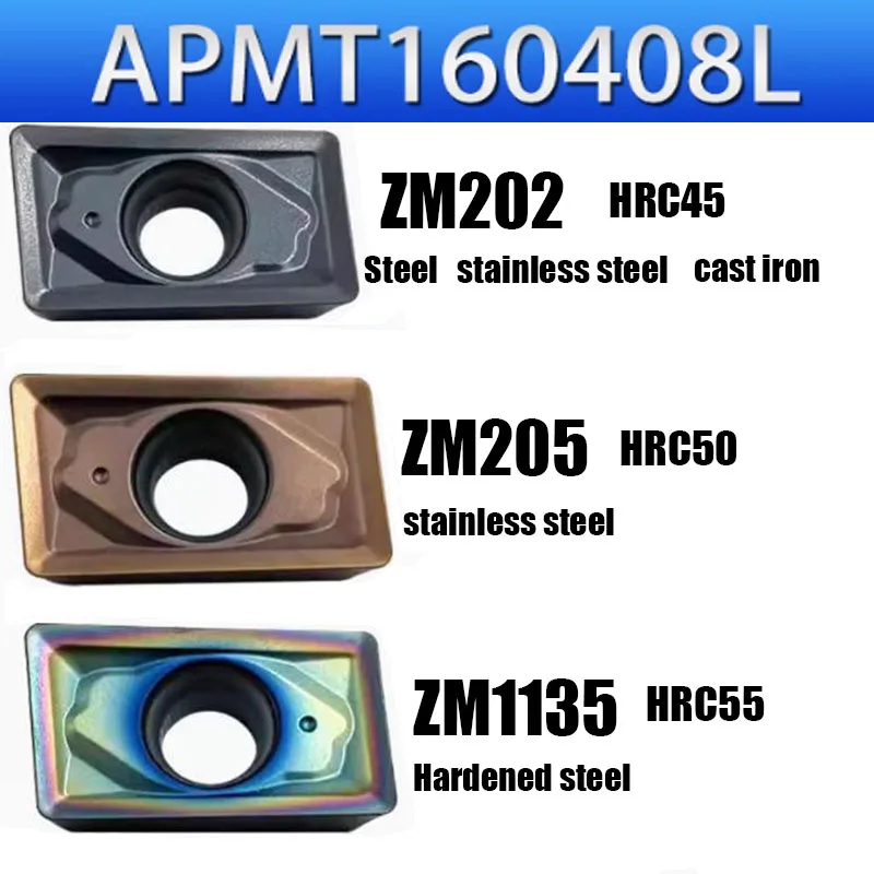 10pcs HRC45-55 APMT160408L APKT160408L CNC lathe tungsten steel Carbide alloy Cutting tools Milling inserts cutter for face side
10pcs HRC45-55 APMT160408L APKT160408L CNC lathe tungsten steel Carbide alloy Cutting tools Milling inserts cutter for face side