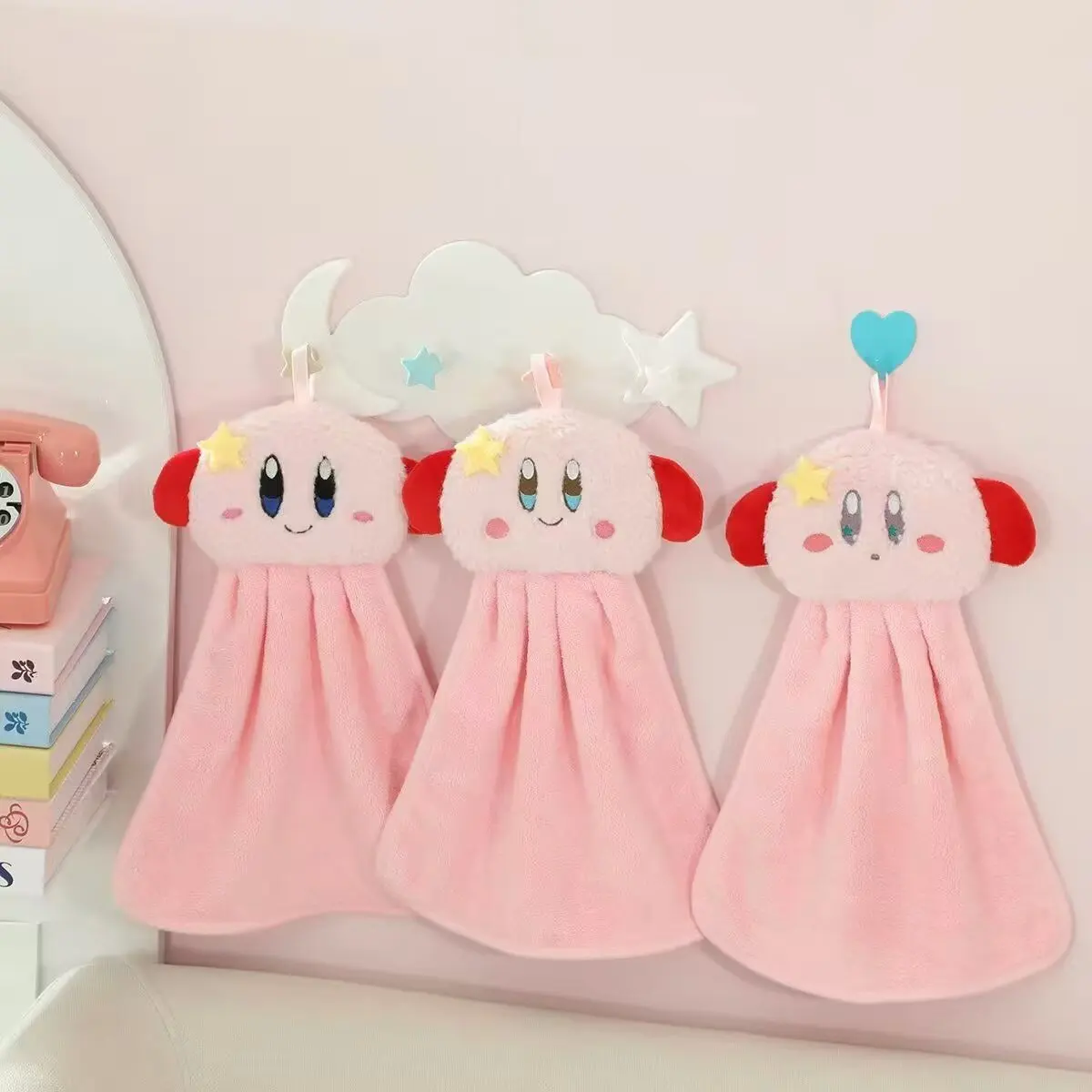 Cute Kirby coral fleece hand towel cartoon handkerchief hangable thickened household kitchen rag bathroom absorbent towel
Cute Kirby coral fleece hand towel cartoon handkerchief hangable thickened household kitchen rag bathroom absorbent towel