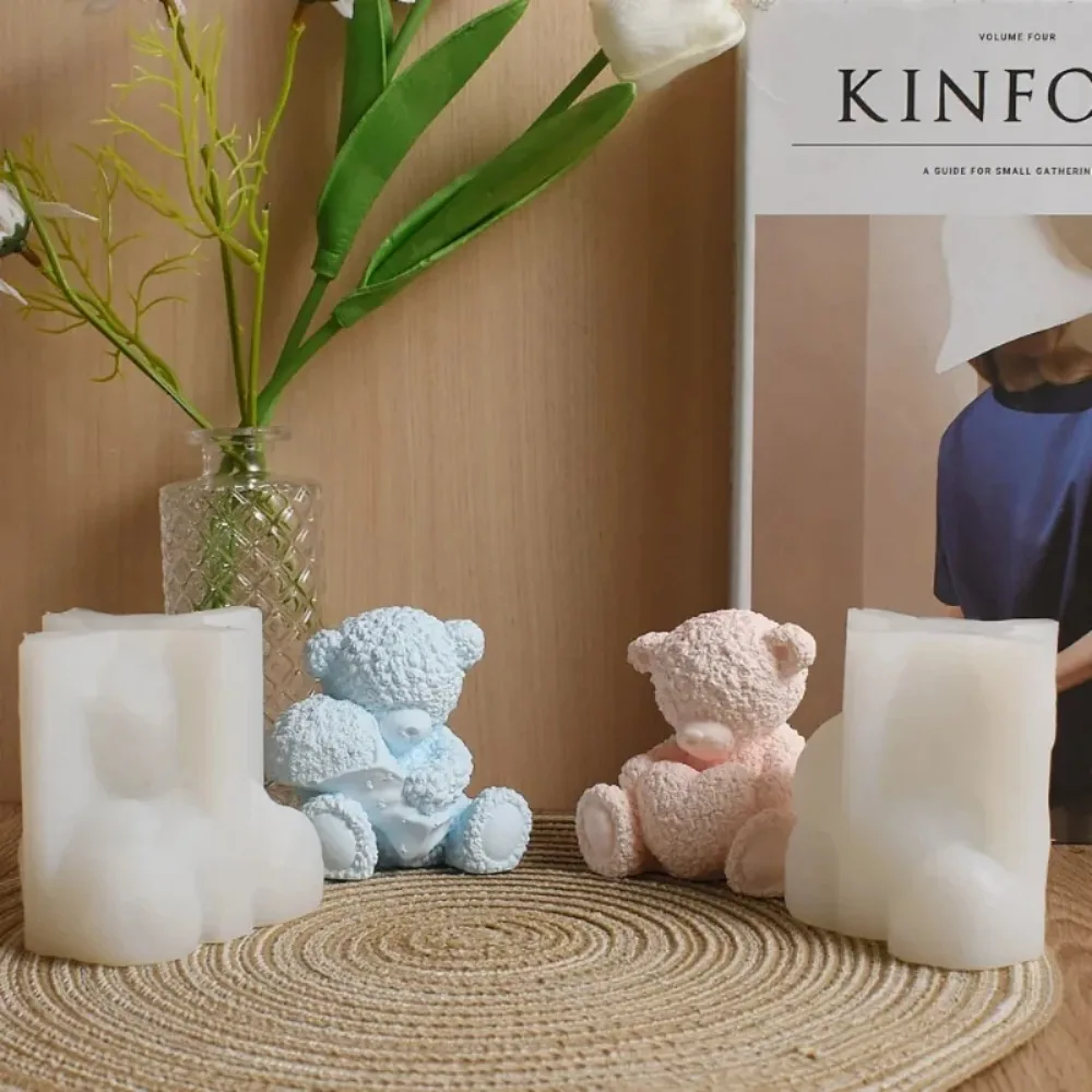 Hug Heart Rose Teddy Bear Candle Mould For Aromatherapy Gypsum Candle Resin Statue Making Ideas Handicraft Gift
Hug Heart Rose Teddy Bear Candle Mould For Aromatherapy Gypsum Candle Resin Statue Making Ideas Handicraft Gift