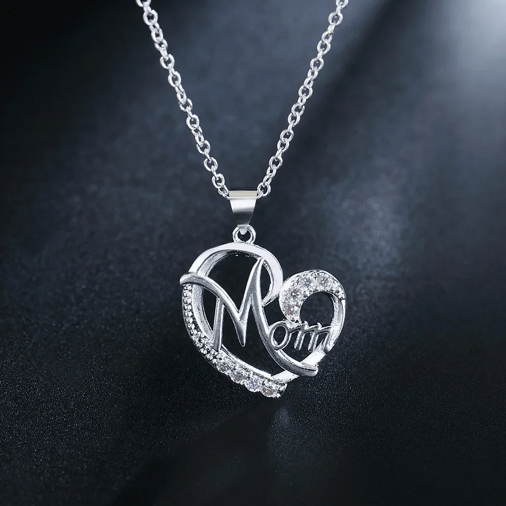 925 Sterling Silver Fashion Jewelry 18 inches Charm MOM AAA Zircon Heart Pendant Necklace For Women Mother's Day Gifts
925 Sterling Silver Fashion Jewelry 18 inches Charm MOM AAA Zircon Heart Pendant Necklace For Women Mother's Day Gifts