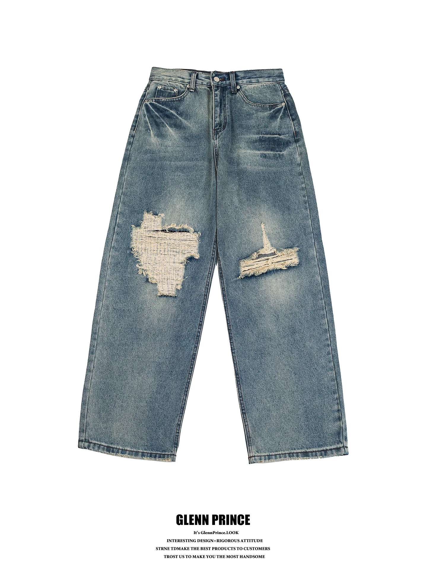 GPstudio American High Street Washed Ripped Embroidered Jeans Men's New Trendy Brand Handsome Straight Leg Long Pants
GPstudio American High Street Washed Ripped Embroidered Jeans Men's New Trendy Brand Handsome Straight Leg Long Pants