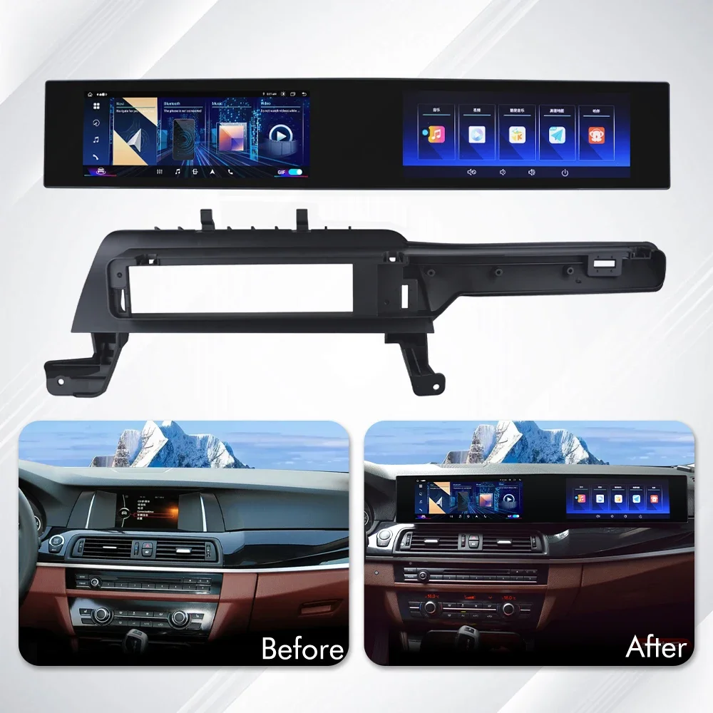 New Upgrade For BMW 5 Series F10 2011 2017 Dual Screen Multimedia Android Car Radio Carplay Navigation Copilot Headunit Monitor
New Upgrade For BMW 5 Series F10 2011 2017 Dual Screen Multimedia Android Car Radio Carplay Navigation Copilot Headunit Monitor