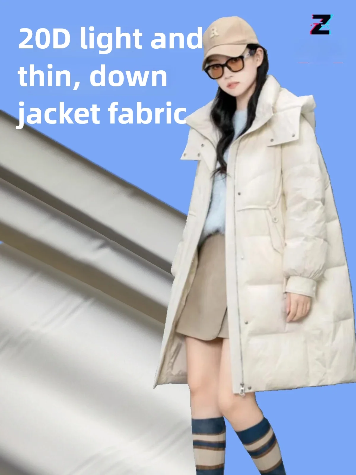 20D Down Jacket Fabric Lightweight Soft High-grade Waterproof By The Meter for Clothes Vest Pants Sewing Polyester Cloth Black
20D Down Jacket Fabric Lightweight Soft High-grade Waterproof By The Meter for Clothes Vest Pants Sewing Polyester Cloth Black