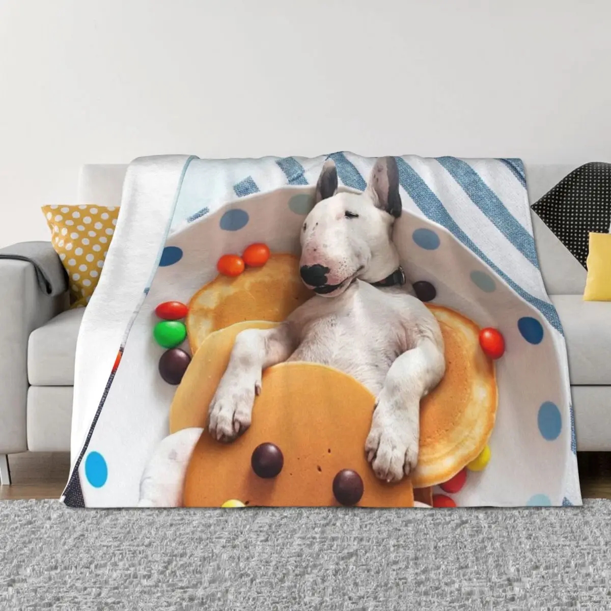 Miniature Bull Terrier Pancakes Throw Blanket anime Luxury Sofa Throw Luxury Designer Blankets
Miniature Bull Terrier Pancakes Throw Blanket anime Luxury Sofa Throw Luxury Designer Blankets
