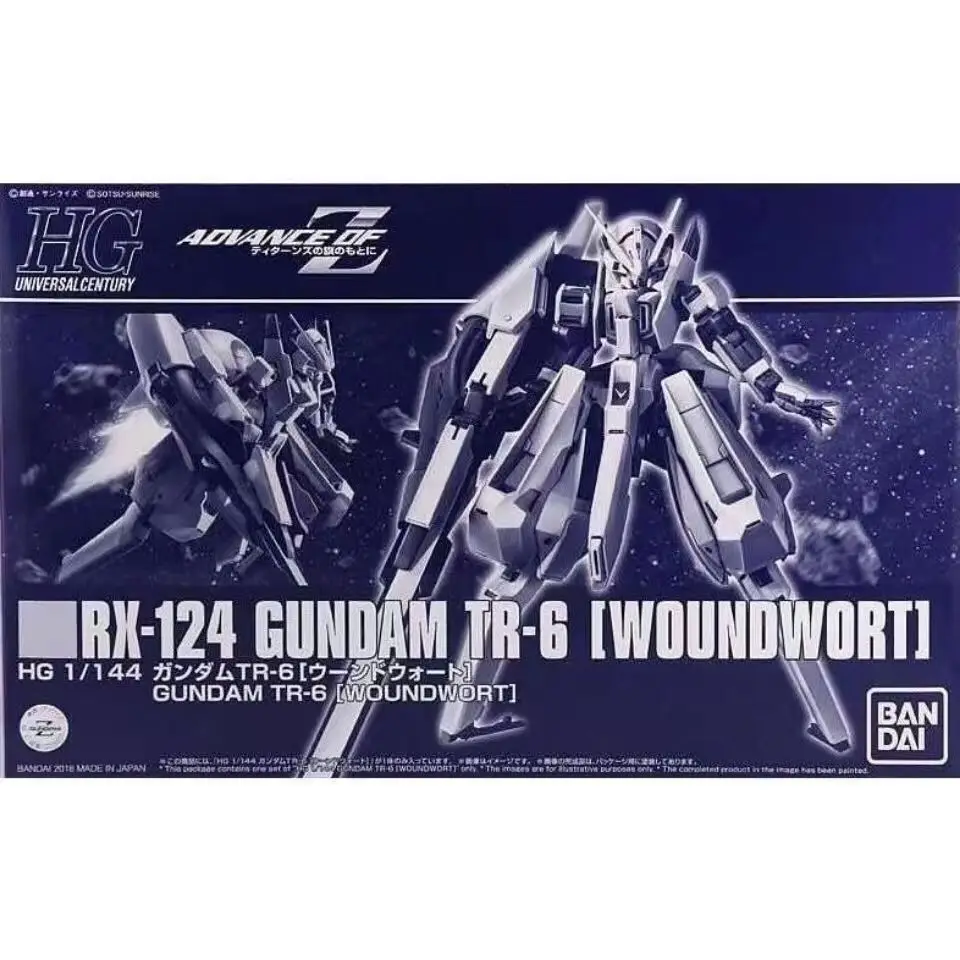Bandai Original Package In Stock HG 1/144 RX-124 Gundam TR-6 Woundwort Anime Action Assembly Model Kit Toy Gift
Bandai Original Package In Stock HG 1/144 RX-124 Gundam TR-6 Woundwort Anime Action Assembly Model Kit Toy Gift