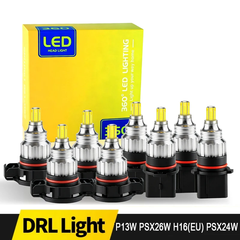 2PCS LED Daytime Running Light P13W PSX26W H16(EU) 20W 5202 PS19W PS24W PSX24W Automotive Fog Lamp Headlight Bulb Plug & Play
2PCS LED Daytime Running Light P13W PSX26W H16(EU) 20W 5202 PS19W PS24W PSX24W Automotive Fog Lamp Headlight Bulb Plug & Play