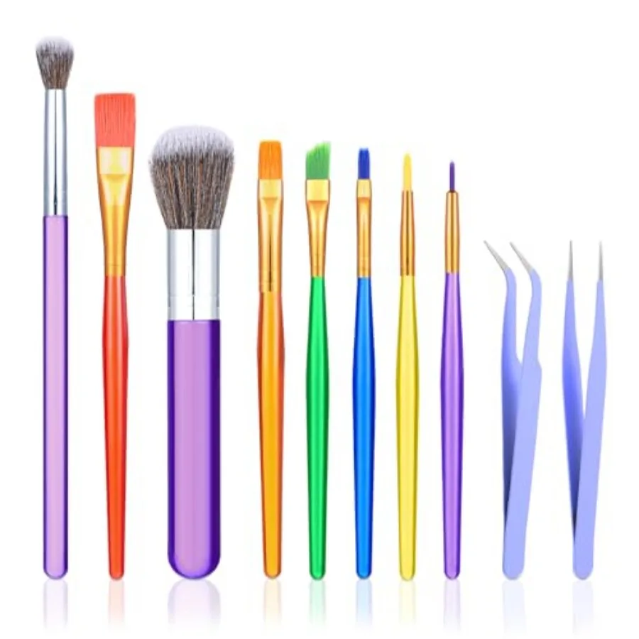 Baking Brush, 10 Pcs Pastry Brush Cake Candy Decorating Brushes Cake Decorating Tools with Elbow and Straight Tweezers for Bisc
Baking Brush, 10 Pcs Pastry Brush Cake Candy Decorating Brushes Cake Decorating Tools with Elbow and Straight Tweezers for Bisc