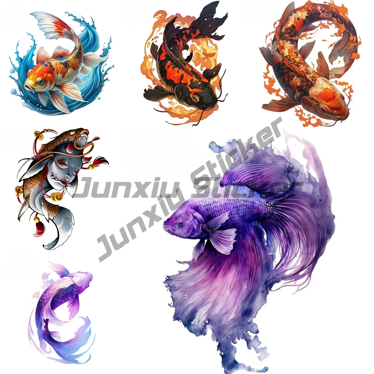 Purple Red Koi Fish Car Sticker Graffiti Good Luck Fish Tank Toolbox Motorcycle Decal Caravan Trunk Waterproof RV Decor Decals
Purple Red Koi Fish Car Sticker Graffiti Good Luck Fish Tank Toolbox Motorcycle Decal Caravan Trunk Waterproof RV Decor Decals