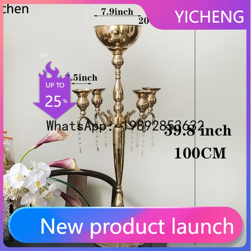 wedding props golden iron multi-arm candlestick home party floral decoration
wedding props golden iron multi-arm candlestick home party floral decoration