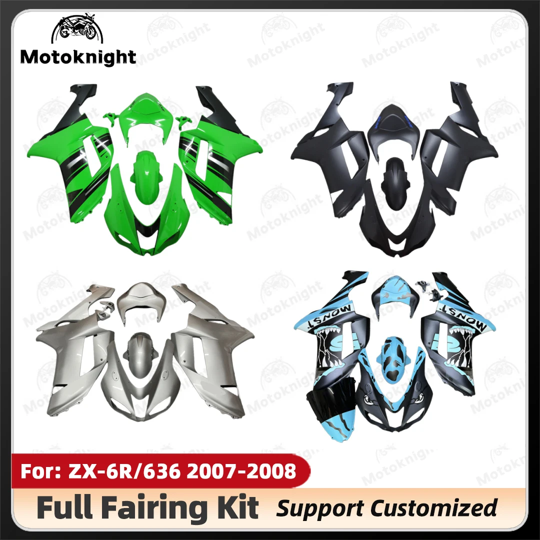 New ABS Motorcycle full Fairing kit Fit For KAWASAKI Ninja ZX6R 636 ZX-6R 2007 2008 07 08 Custom full fairings kit bodywork zxmt
New ABS Motorcycle full Fairing kit Fit For KAWASAKI Ninja ZX6R 636 ZX-6R 2007 2008 07 08 Custom full fairings kit bodywork zxmt