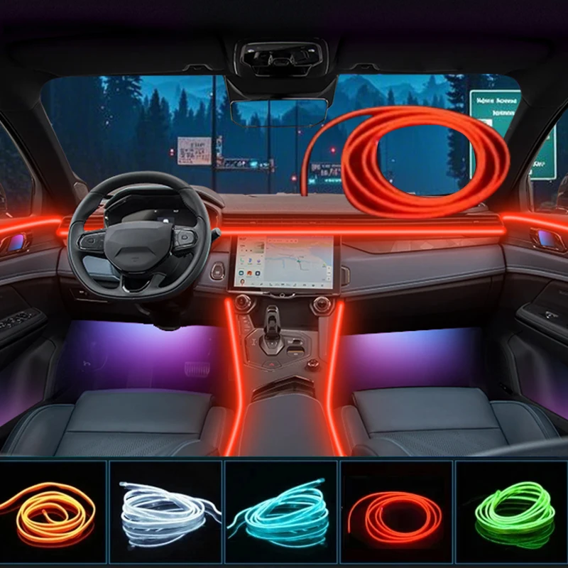 Car LED Ambient Lighting Strips Cold Light Dashboard Console Decorative Lamp 1-5M
Car LED Ambient Lighting Strips Cold Light Dashboard Console Decorative Lamp 1-5M