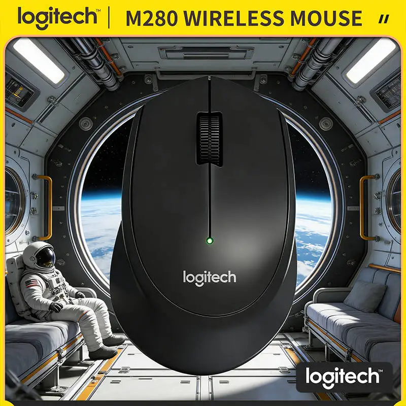 Беспроводная эргономичная мышь Logitech M280, 2,4 ГГц, радиус действия 10 м, точность 1000 DPI, 18 месяцев автономной работы, для дома и офиса
Беспроводная эргономичная мышь Logitech M280, 2,4 ГГц, радиус действия 10 м, точность 1000 DPI, 18 месяцев автономной работы, для дома и офиса