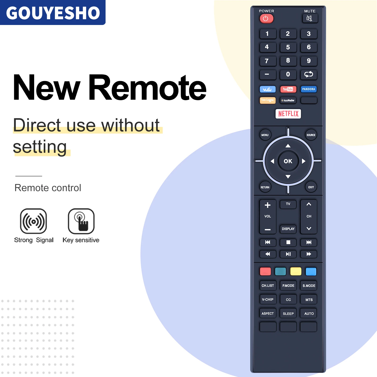 New Remote Control Fit for SEIKI TV SE58UY06 SE43FYT SE32HY19T SE65UY06 SE40FYP1T
New Remote Control Fit for SEIKI TV SE58UY06 SE43FYT SE32HY19T SE65UY06 SE40FYP1T