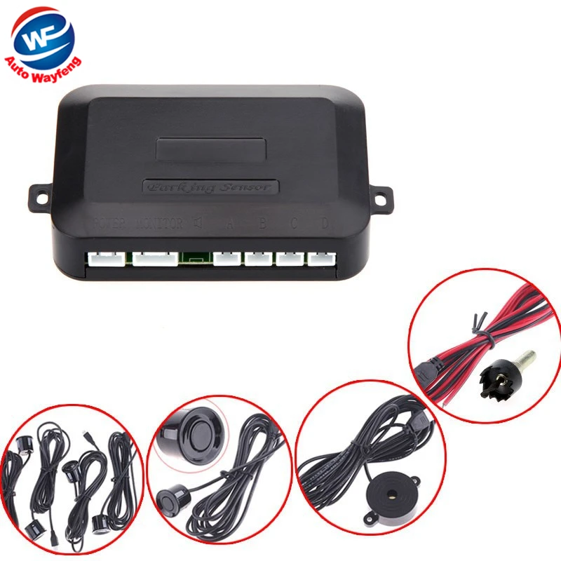 Factory Price 12V Car Parking system Reverse Backup Radar Sound Alert + 4 Sensors silver or Black free shipping Wholesale R2
Factory Price 12V Car Parking system Reverse Backup Radar Sound Alert + 4 Sensors silver or Black free shipping Wholesale R2