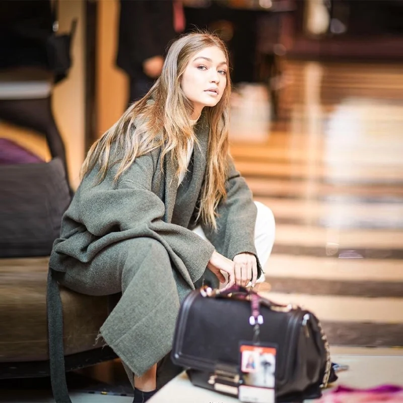 Gigi Fashion Loose Deep Green Double Woolen Coat Belted Silhouette Double-Sided Woolen Outerwear Street Style Long Sleeve
Gigi Fashion Loose Deep Green Double Woolen Coat Belted Silhouette Double-Sided Woolen Outerwear Street Style Long Sleeve