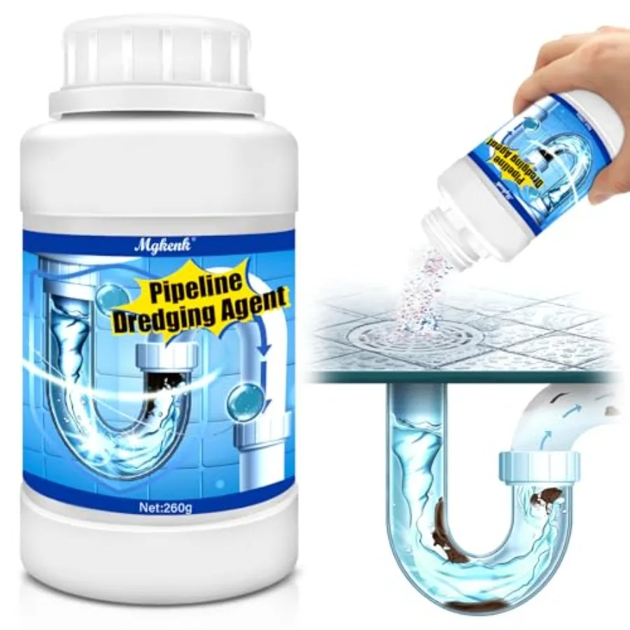 Powerful Pipe Dredging Agent, Drain Clog Remover, Kitchen Drain Cleaner for Unclogs Bathroom and Kitchen Sinks, Drains, Shower
Powerful Pipe Dredging Agent, Drain Clog Remover, Kitchen Drain Cleaner for Unclogs Bathroom and Kitchen Sinks, Drains, Shower
