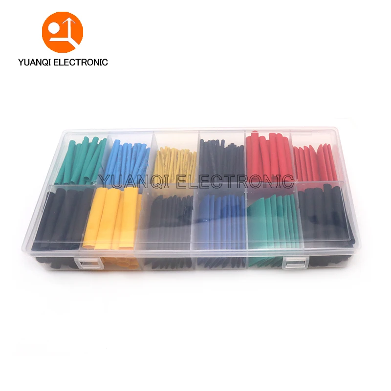 127pcs/164pcs/328pcs Polyolefin Shrinking Assorted Heat Shrink Tube Wire Cable Waterproof Insulated Sleeving Tubing Set 2:1
127pcs/164pcs/328pcs Polyolefin Shrinking Assorted Heat Shrink Tube Wire Cable Waterproof Insulated Sleeving Tubing Set 2:1