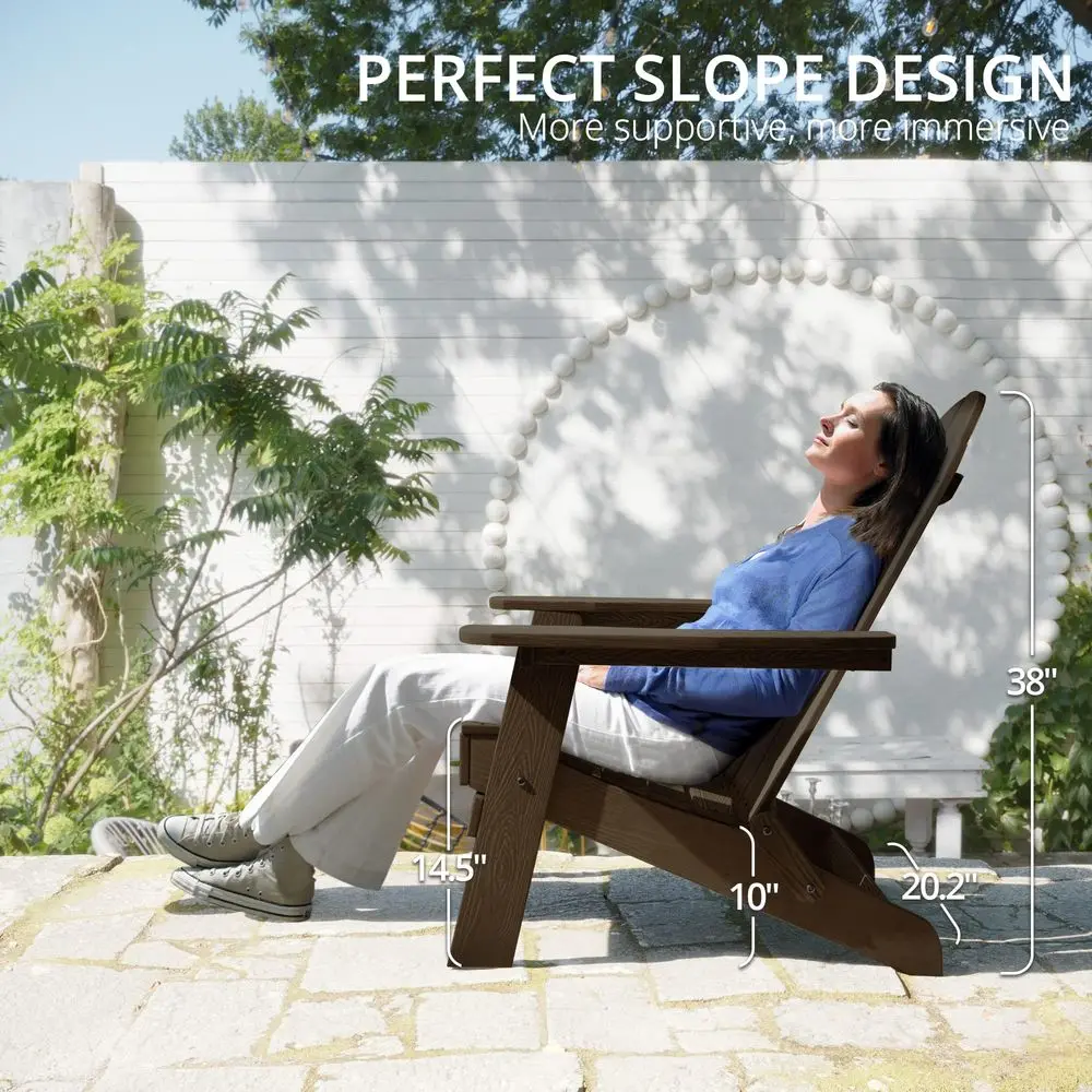 Folding Adirondack Chair Set of 5, HDPS Weather Resistant Patio Chair, 350lbs Heavy Duty, OneStep Folding for Balcony Garden, W
Folding Adirondack Chair Set of 5, HDPS Weather Resistant Patio Chair, 350lbs Heavy Duty, OneStep Folding for Balcony Garden, W