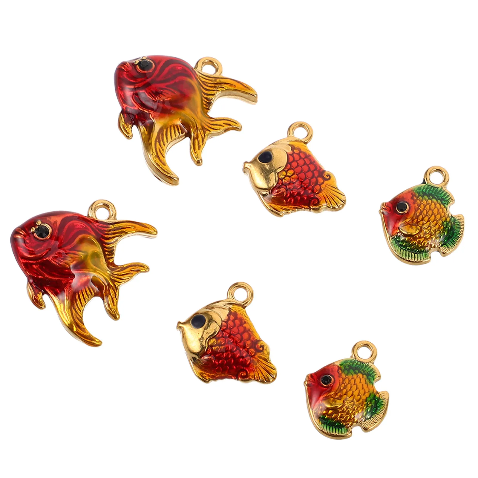 6pcs Fish Pendant Charms Animal Necklace Pendant Stainless Steel Diy Jewelry Making Accessories Colorful Enamel Ocean Theme For
6pcs Fish Pendant Charms Animal Necklace Pendant Stainless Steel Diy Jewelry Making Accessories Colorful Enamel Ocean Theme For