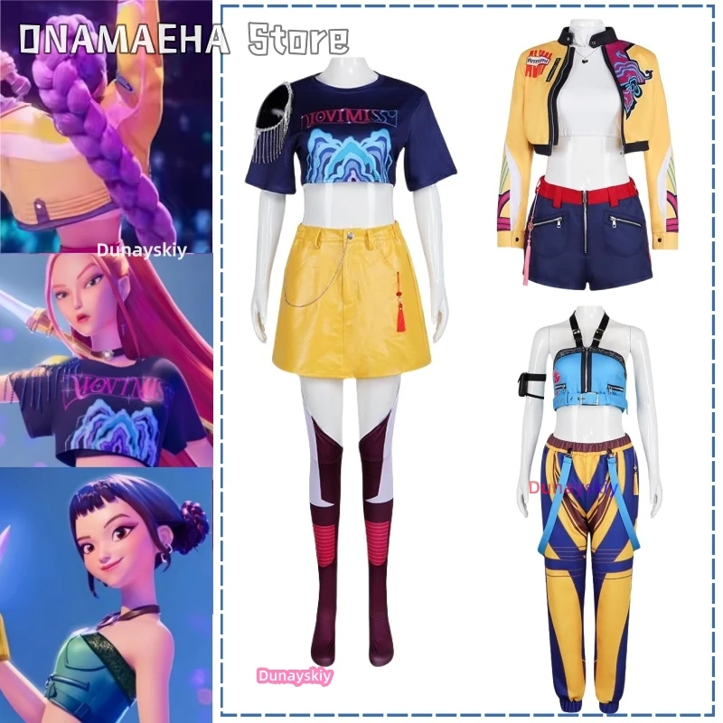 Lumi Mira Zoe Cosplay Cos Hunters Superstar Costume Anime KPop Demon Full Set Girl Group Suit Women Halloween Party Roleplay
Lumi Mira Zoe Cosplay Cos Hunters Superstar Costume Anime KPop Demon Full Set Girl Group Suit Women Halloween Party Roleplay
