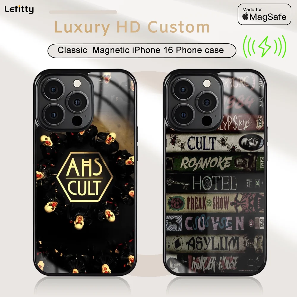 Cool A_American H_Horror S_Story Case For iPhone 16 15 14 13 12 11 Pro Max Plus Mini Magnetic Magsafe Wireless Charging Cover
Cool A_American H_Horror S_Story Case For iPhone 16 15 14 13 12 11 Pro Max Plus Mini Magnetic Magsafe Wireless Charging Cover