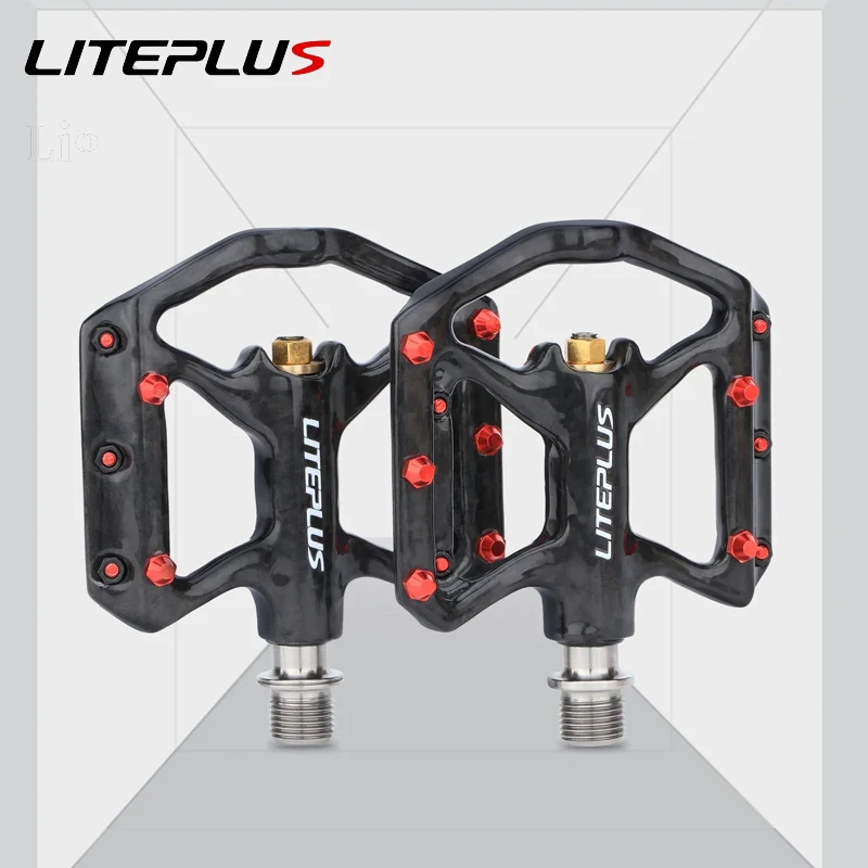 Сверхлегкие педали Liteplus из углеродного волокна с титановыми герметичными подшипниками: нескользящие для складных и горных велосипедов
Сверхлегкие педали Liteplus из углеродного волокна с титановыми герметичными подшипниками: нескользящие для складных и горных велосипедов