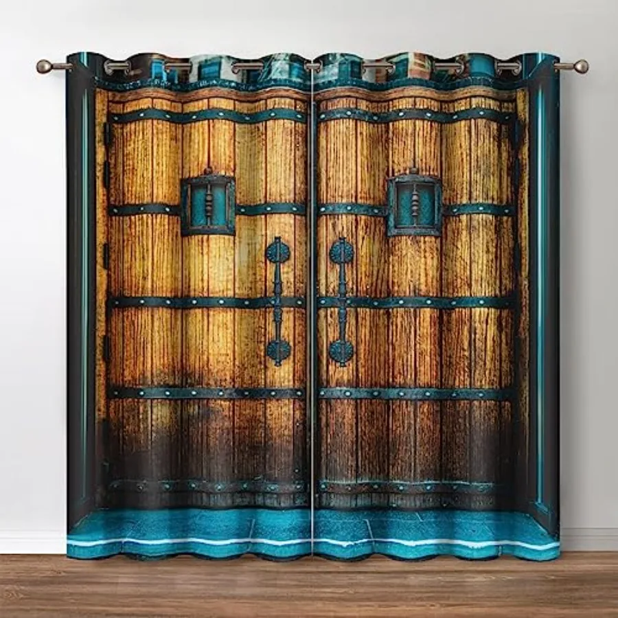 Vintage Ancient Blackout Curtains Retro Rustic Wood Plank Farmhouse Drapes Decor Bedroom Apartment Living Room Darkening Gromme
Vintage Ancient Blackout Curtains Retro Rustic Wood Plank Farmhouse Drapes Decor Bedroom Apartment Living Room Darkening Gromme