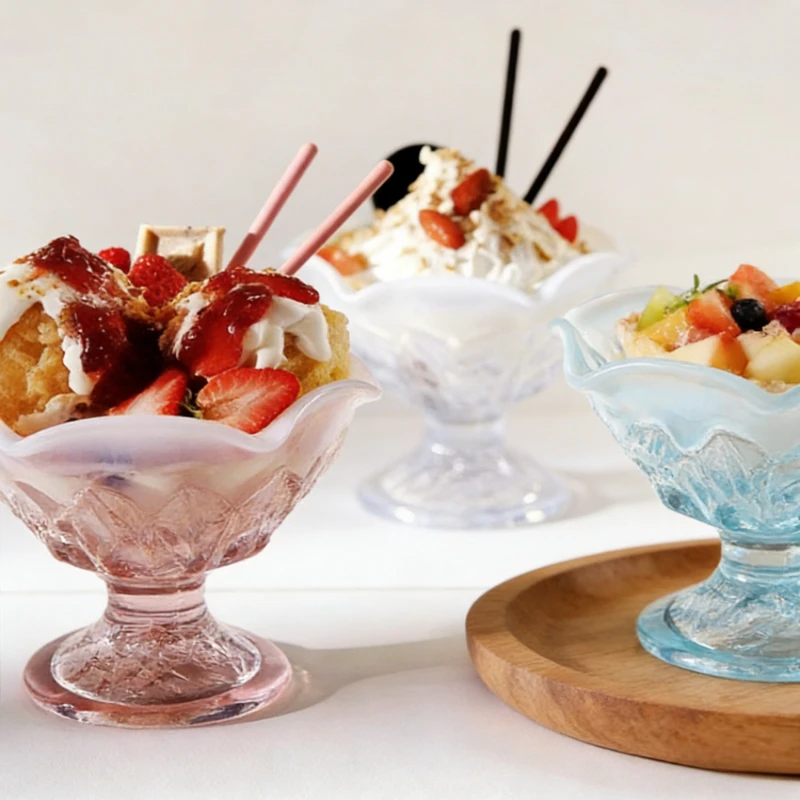 Japanese Colored Glass Dessert Cup Creative Ice Cream Sorbet Bowl Elegant High End Milkshake Smoothie Glass Exquisite Tableware
Japanese Colored Glass Dessert Cup Creative Ice Cream Sorbet Bowl Elegant High End Milkshake Smoothie Glass Exquisite Tableware