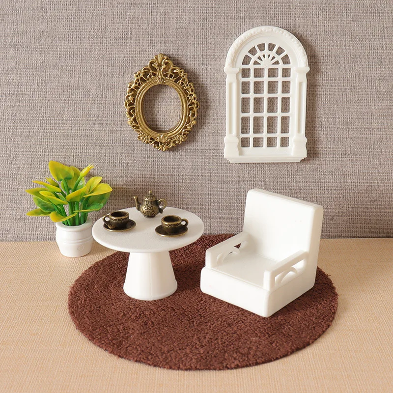 1set Dollhouse Furniture Set Table Sofa Picture Frame Window Teapot Model Miniature Mini Living Room Accessories Scene Decor
1set Dollhouse Furniture Set Table Sofa Picture Frame Window Teapot Model Miniature Mini Living Room Accessories Scene Decor