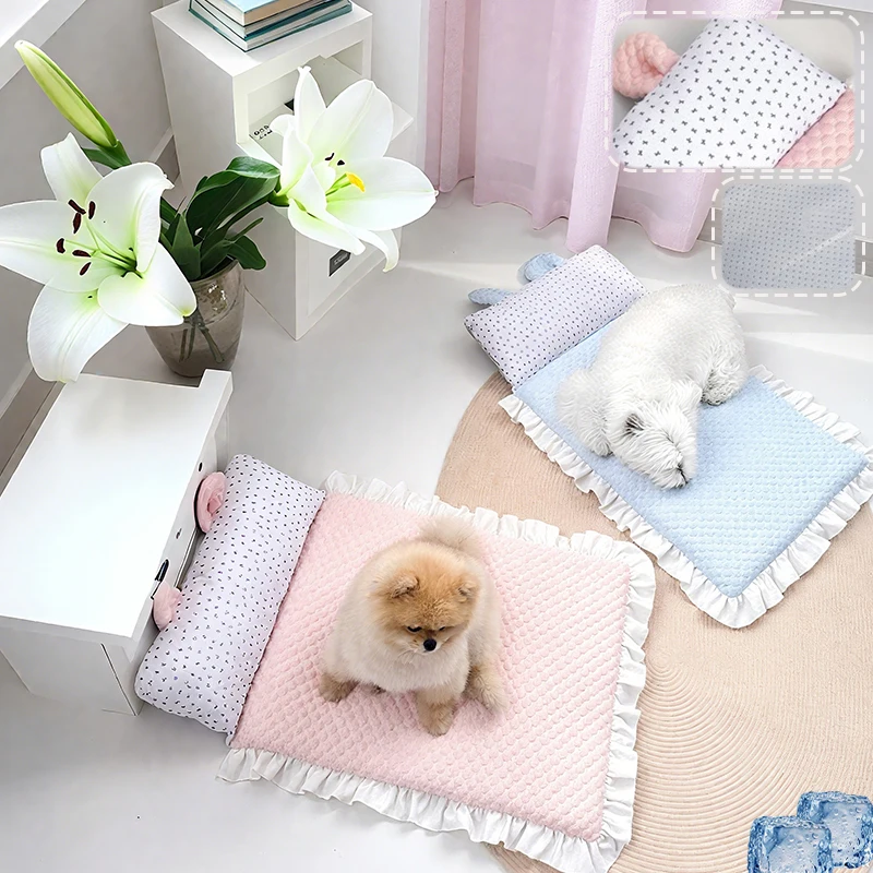 Summer Breathable and Cool Pet Mat Detachable Pet Sleeping Mat Non-slip and Wear-resistant Pet Bedding for Medium and Large Cat
Summer Breathable and Cool Pet Mat Detachable Pet Sleeping Mat Non-slip and Wear-resistant Pet Bedding for Medium and Large Cat