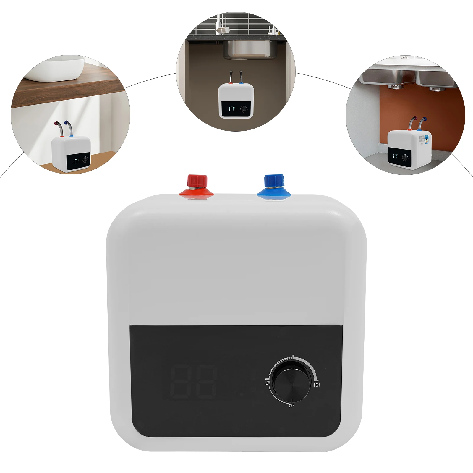 8L 1500W ABS Electric Hot Water Heater,White Wall-mounted Tank Hot Water Heater Upward Water Inlet for Kitchens,Bathrooms
8L 1500W ABS Electric Hot Water Heater,White Wall-mounted Tank Hot Water Heater Upward Water Inlet for Kitchens,Bathrooms