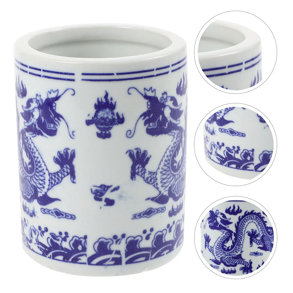 Blue and White Porcelain Storage Barrel Chopsticks Holder Spoon Ceramics Tool
Blue and White Porcelain Storage Barrel Chopsticks Holder Spoon Ceramics Tool