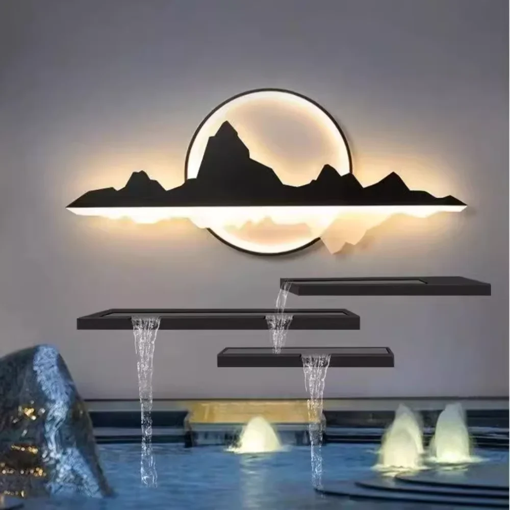 Stainless steel water outlet screen rockery villa outdoor courtyard water feature wall cascading water
Stainless steel water outlet screen rockery villa outdoor courtyard water feature wall cascading water