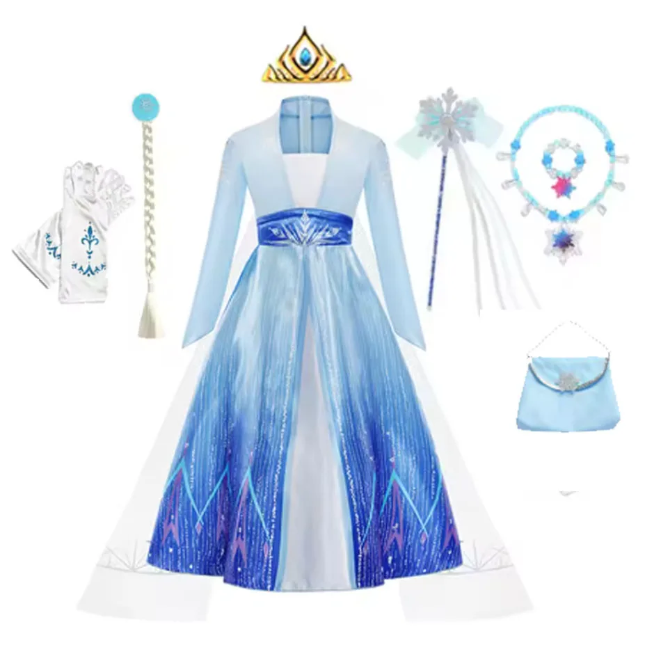 Girls Elsa Costume Princess Dress Cosplay Snow Queen Clothes Kids Halloween Birthday Party Children Gowns Vestidos
Girls Elsa Costume Princess Dress Cosplay Snow Queen Clothes Kids Halloween Birthday Party Children Gowns Vestidos