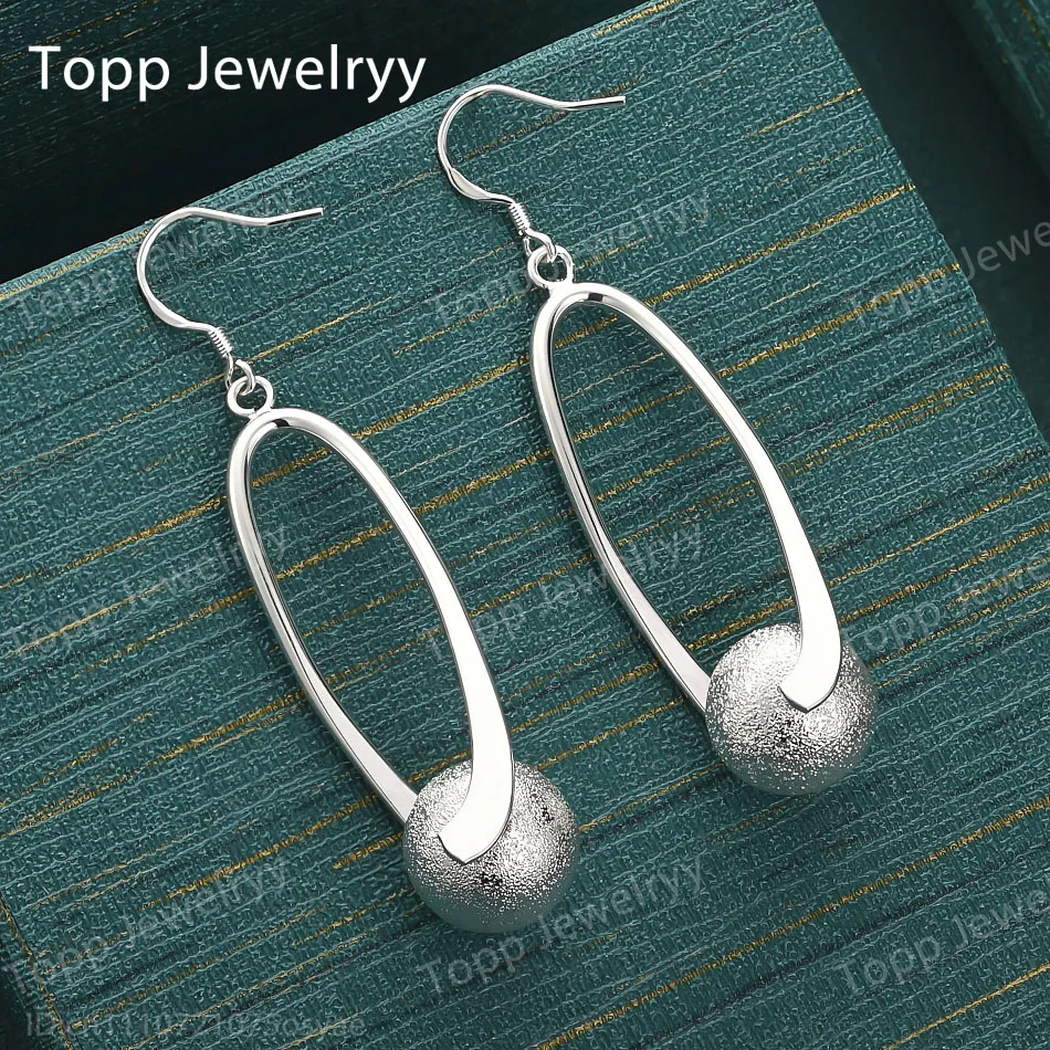 925 Sterling Silver Exquisite Frosted Ball Earrings Stylish Ladies Charming Wedding Gift Accessories
925 Sterling Silver Exquisite Frosted Ball Earrings Stylish Ladies Charming Wedding Gift Accessories