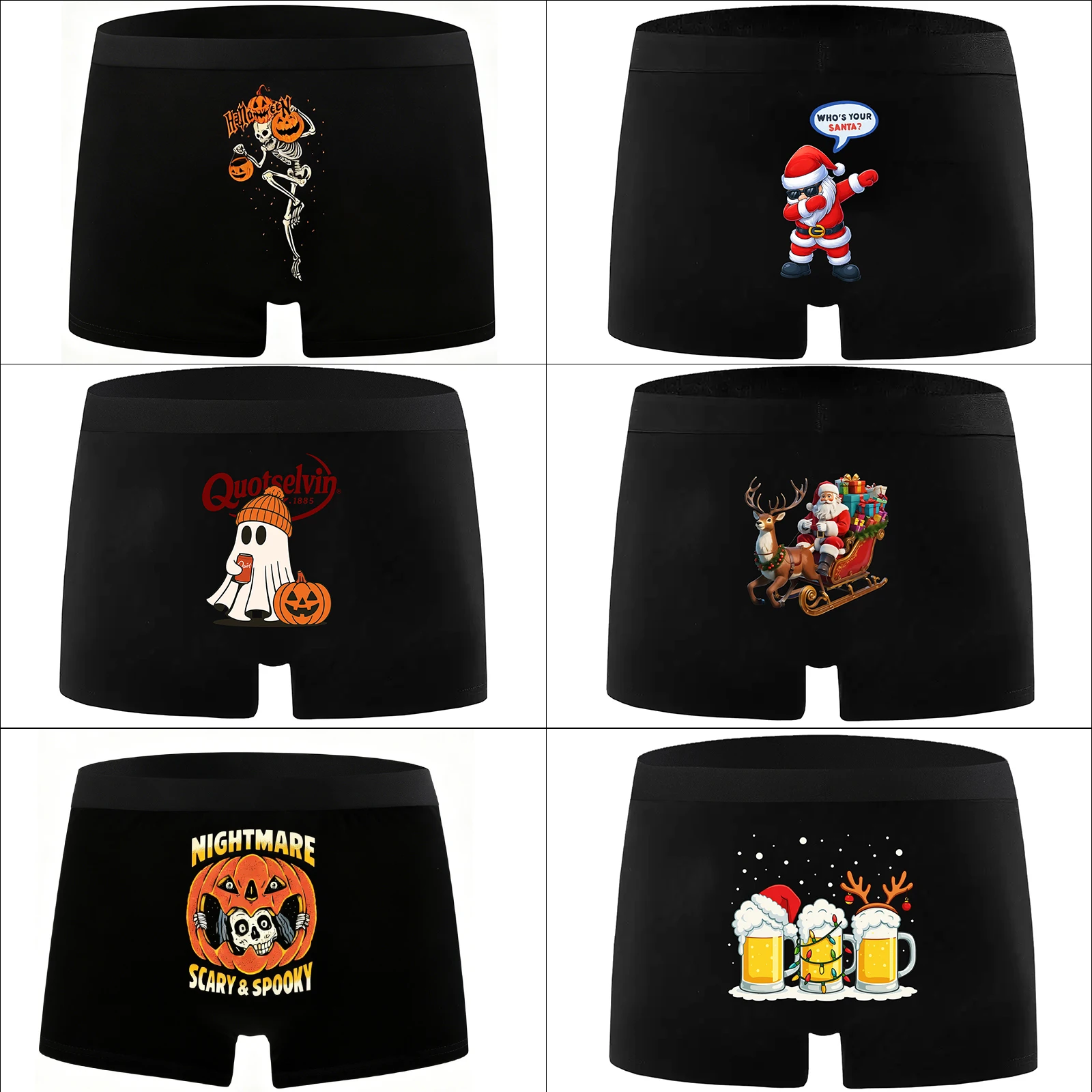 1 шт., мужское нижнее белье, боксеры, дышащие мягкие мужские трусы, мужские трусы с рождественским принтом и рождественским принтом, сексуальные мужские боксеры
1 шт., мужское нижнее белье, боксеры, дышащие мягкие мужские трусы, мужские трусы с рождественским принтом и рождественским принтом, сексуальные мужские боксеры